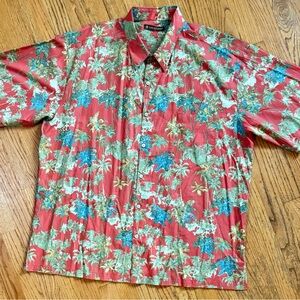 Men’s Hawaiian Button Up Shirt | Tori Richard | XXL